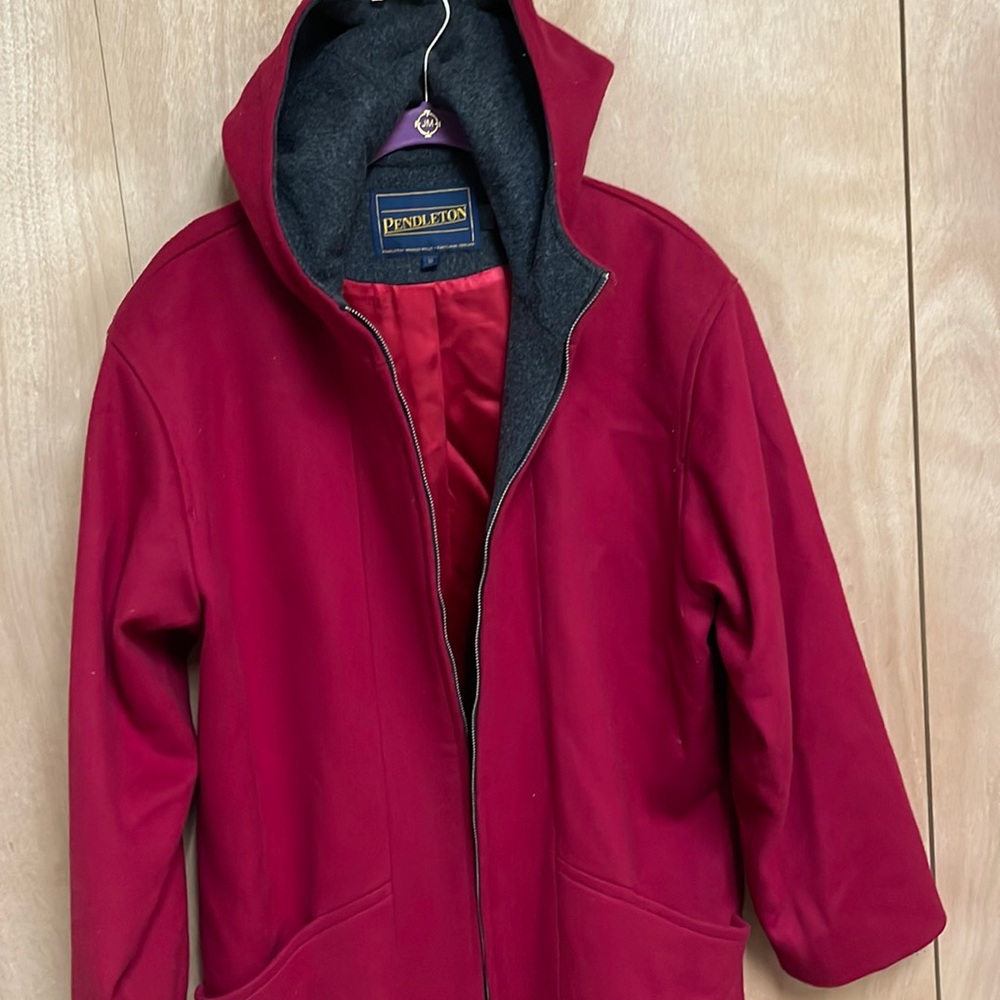 Pendleton Red Wool Coat - image 1